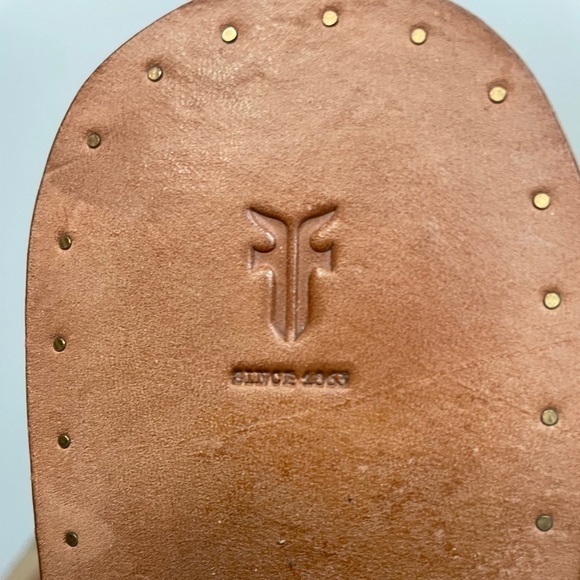 FRYE Ally 2 Band Sling Sandal Italian Leather Brown, Bronze, 10M - Picture 3 of 9